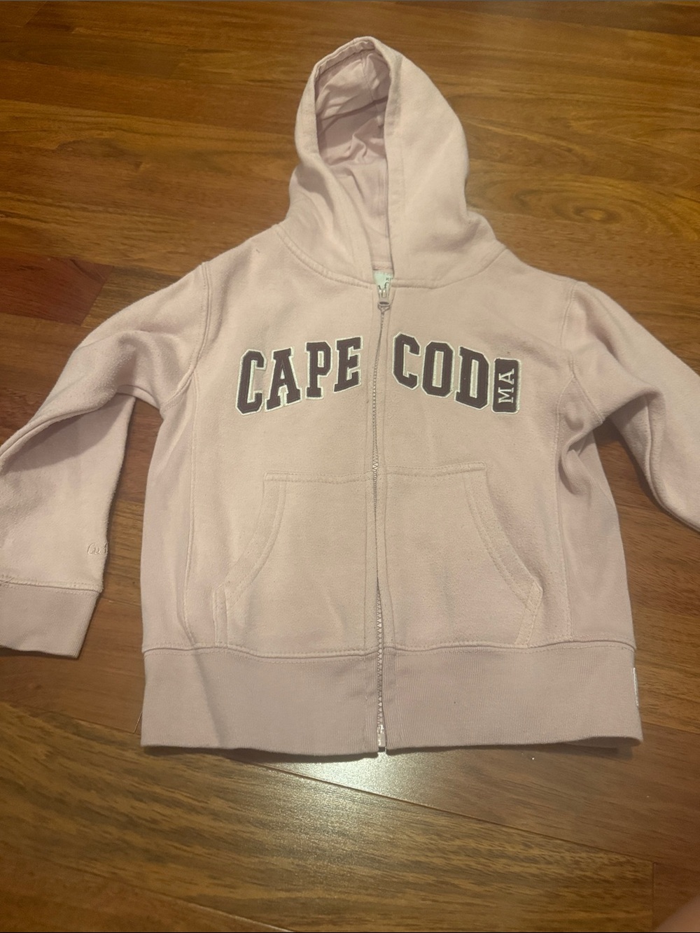 Cape Cod Pink Zip-Up Hoodie for Kids